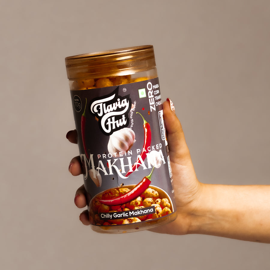Chilly Garlic Makhana I 70 gms Bottle