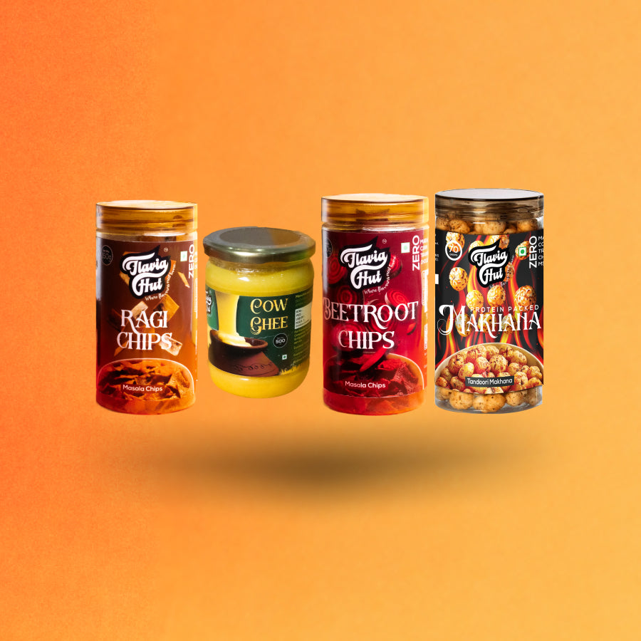 Specialz All Products Combo | 1 kg Ghee | 7 Healthy Makhana Jars | 2 Masala Chips Jars