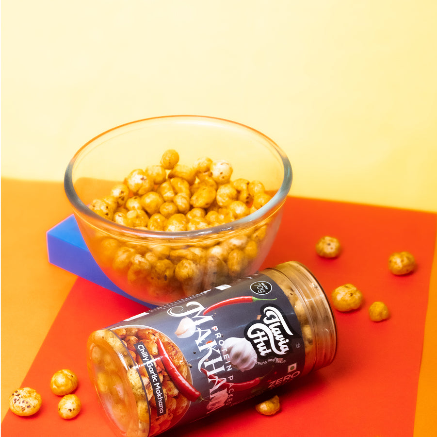 Chilly Garlic Makhana I 70 gms Bottle