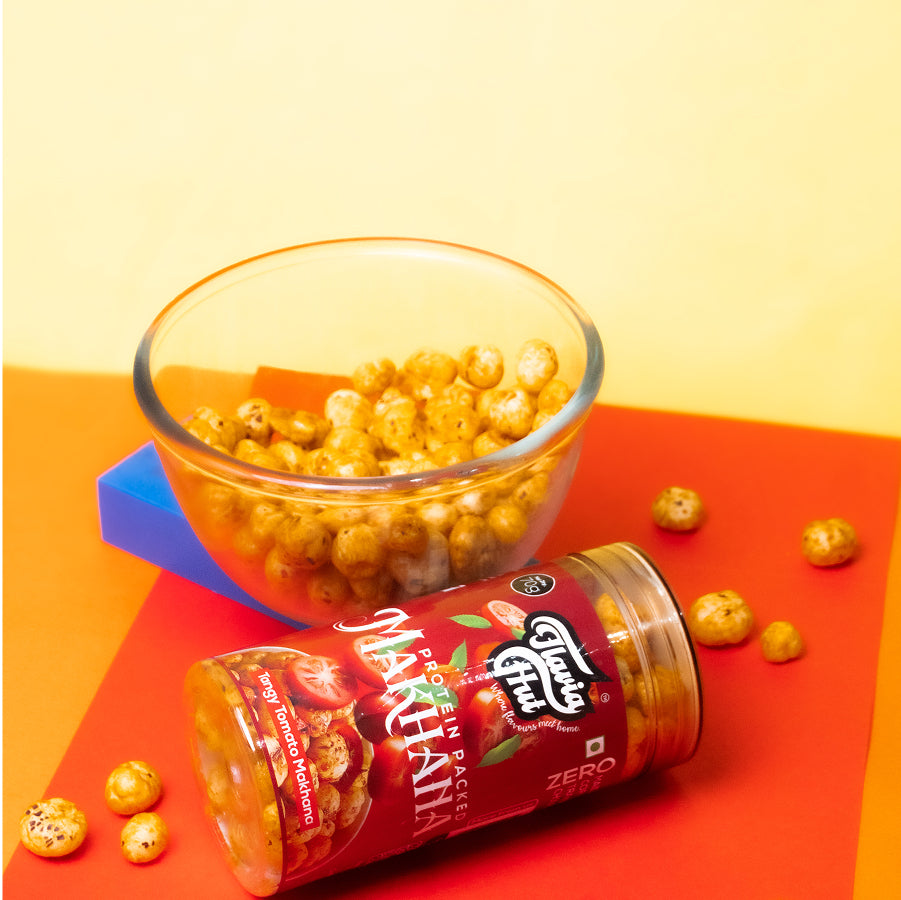 Tangy Tomato Makhana I 70 gms Bottle
