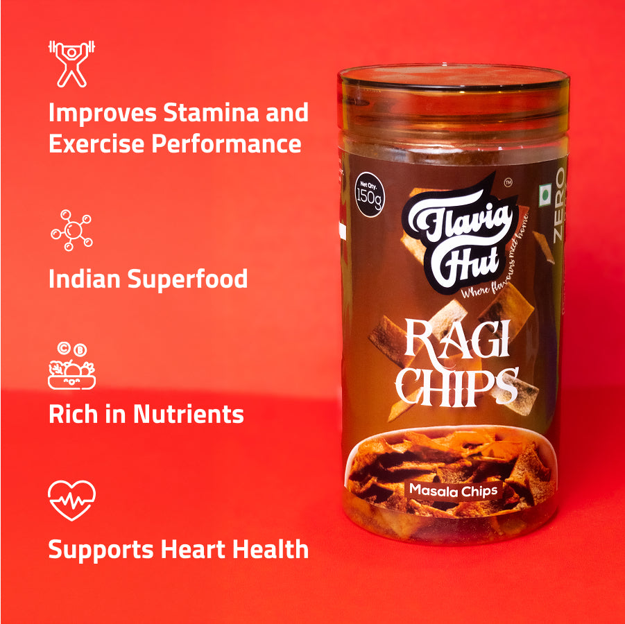 Ragi Masala Chips | 150 gms Bottle