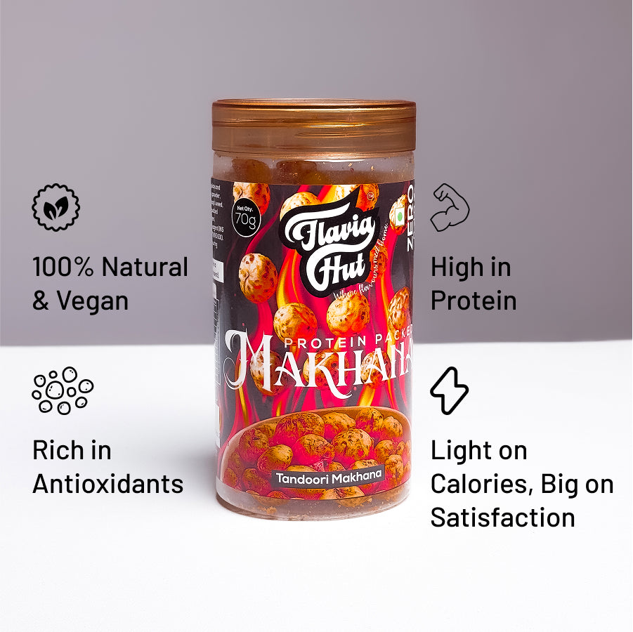 Tandoori Makhana I 70 gms Bottle